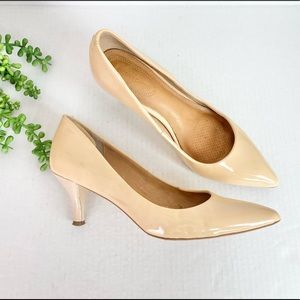 CORSO COMO•Nude Beige Patent Leather Heels 7.5